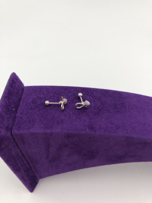Fiyonk Çiçek Gümüş Piercing