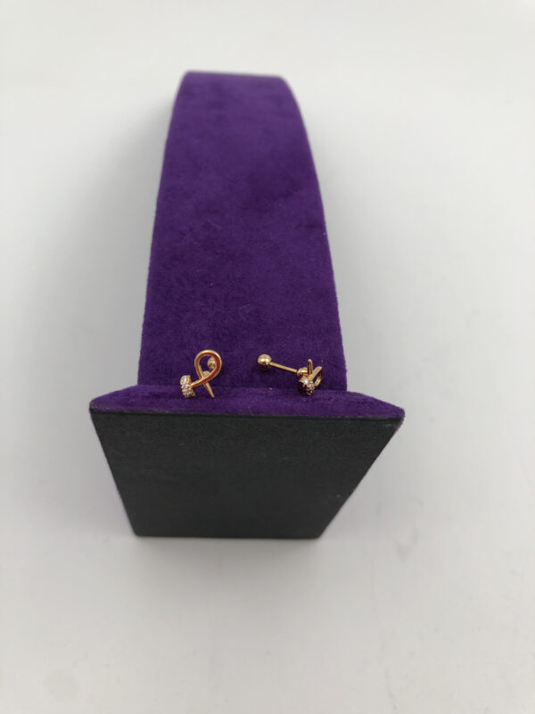 Fiyonk Çiçek Gold Piercing